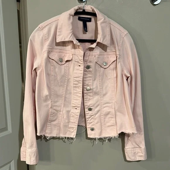 Women's Pink Denim Jacket - Picture 1 of 4